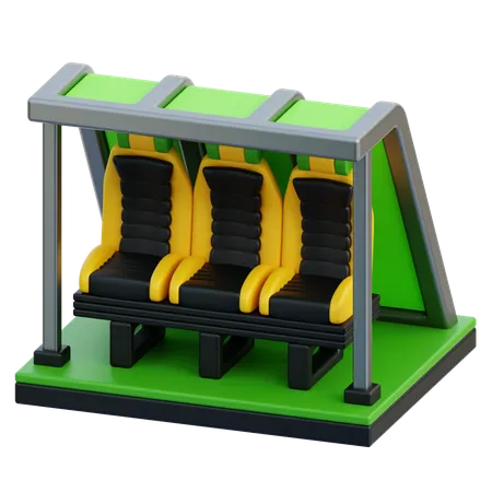 Banc des joueurs  3D Icon