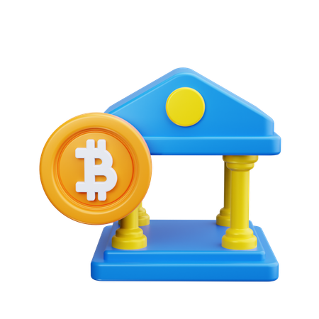 Banca bitcoin  3D Icon