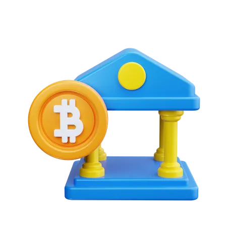 Banca bitcoin  3D Icon