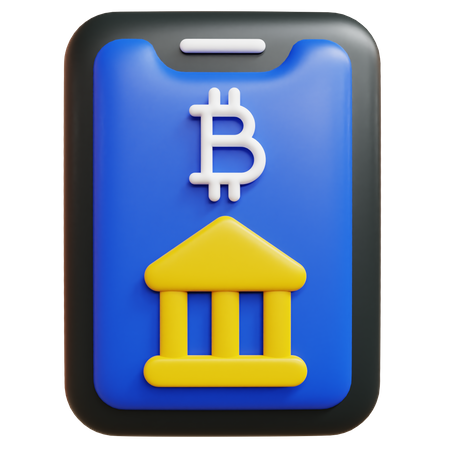 Banca bitcoin  3D Icon