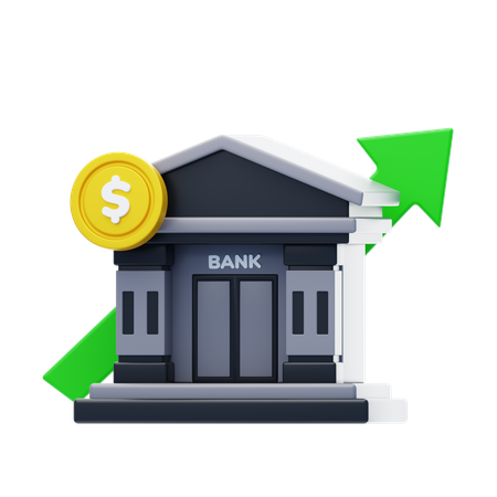 Banca de inversión  3D Icon