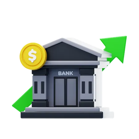 Banca de inversión  3D Icon