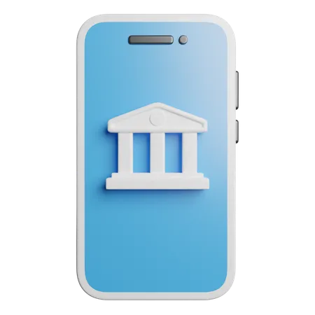 Banca en línea  3D Icon