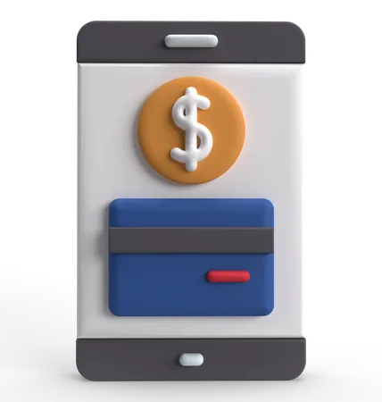 La banca móvil  3D Icon