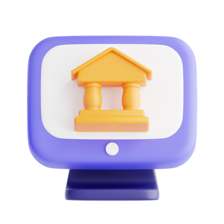 Banca por Internet  3D Icon