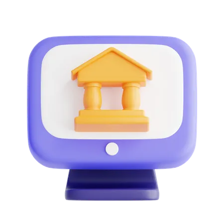 Banca por Internet  3D Icon