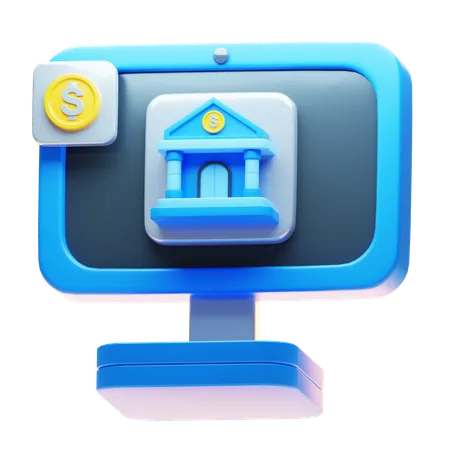 Banca por Internet  3D Icon