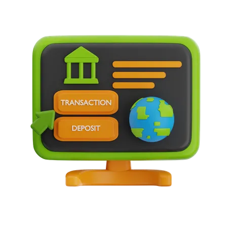 Banca por Internet  3D Icon