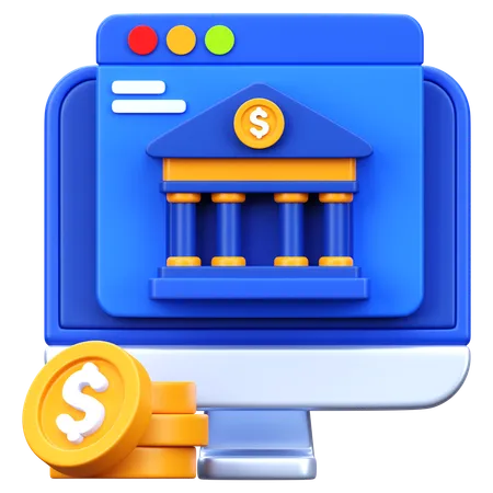 Banca por Internet  3D Icon