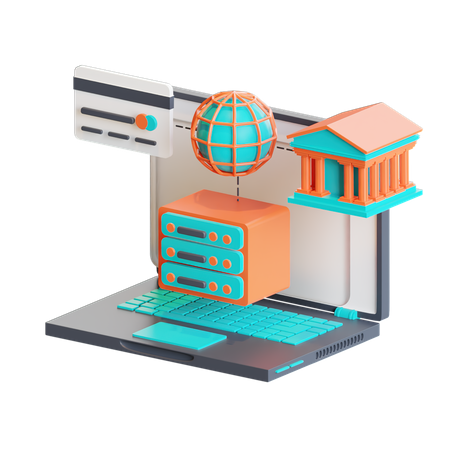 Banca por Internet  3D Icon
