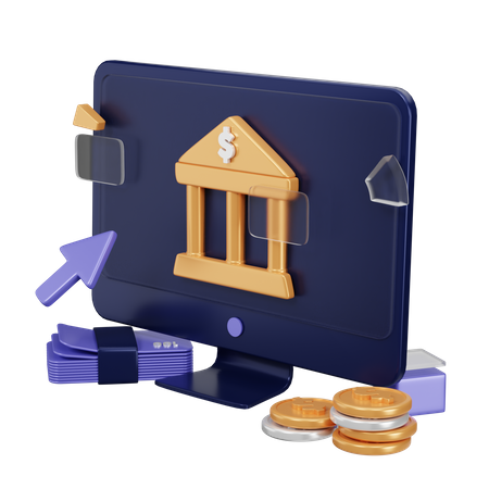 Banca por Internet  3D Icon