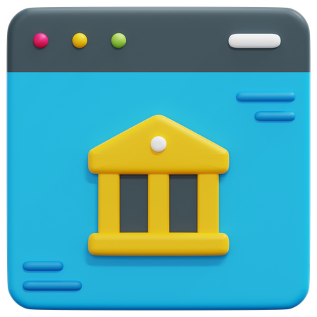 Banca por Internet  3D Icon