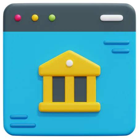 Banca por Internet  3D Icon