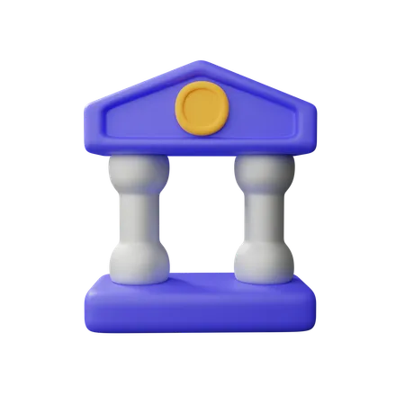 Banco  3D Icon