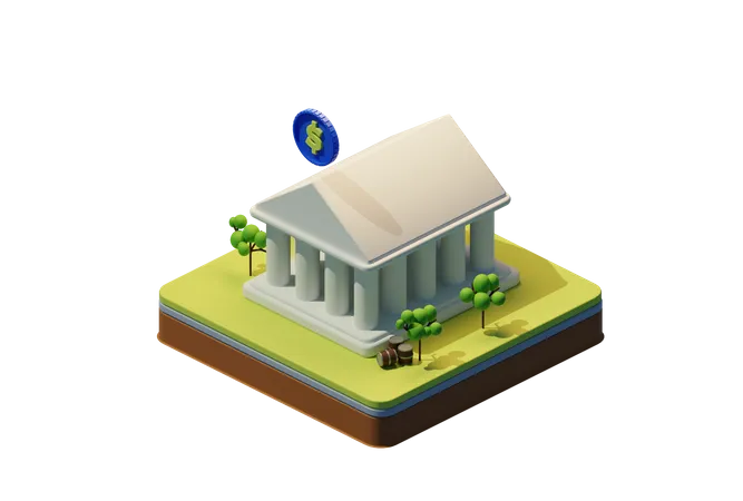 Banco  3D Illustration