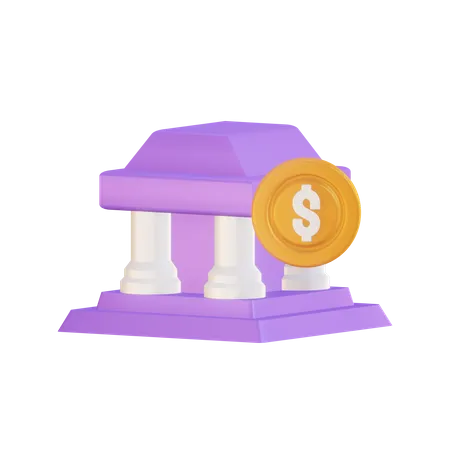 Banco  3D Illustration