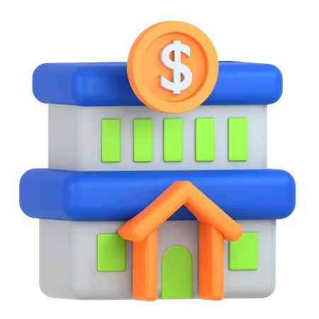 Banco  3D Icon