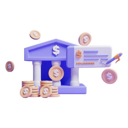 Banco  3D Icon