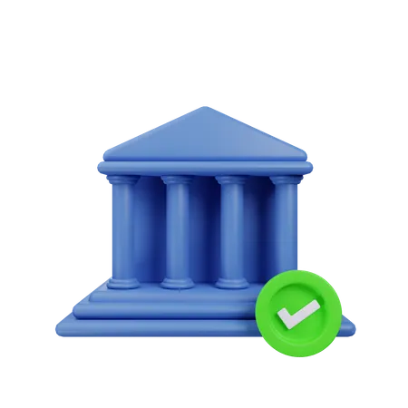 Banco aprobado  3D Icon