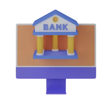 Banco de informática  3D Icon