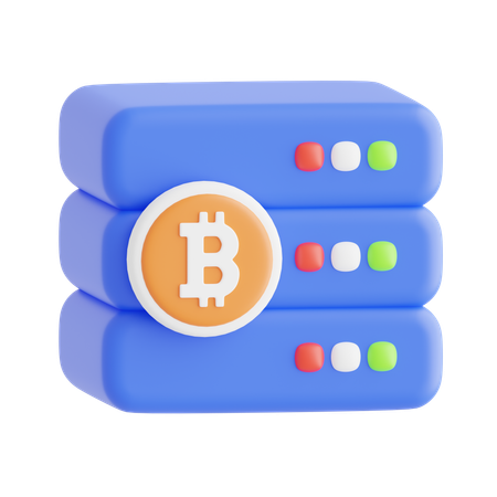 Banco de dados criptográfico  3D Icon