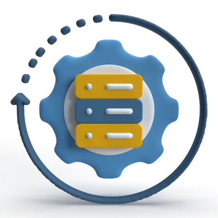 Banco de dados operacional  3D Icon