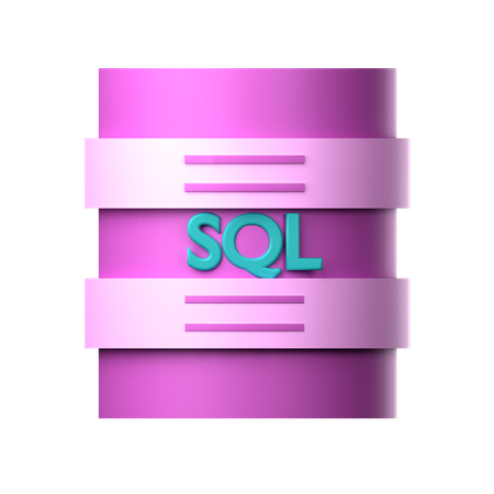 Banco de dados SQL  3D Icon