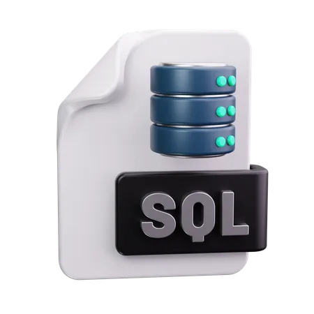 Banco de dados SQL  3D Icon