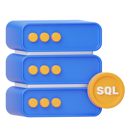 Banco de dados SQL  3D Icon