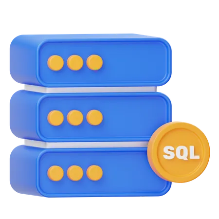 Banco de dados SQL  3D Icon