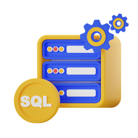 Banco de dados SQL  3D Icon