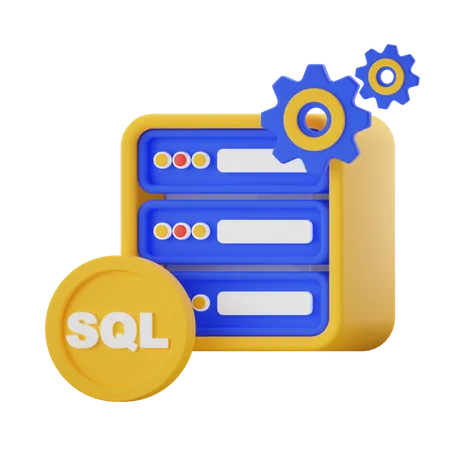 Banco de dados SQL  3D Icon