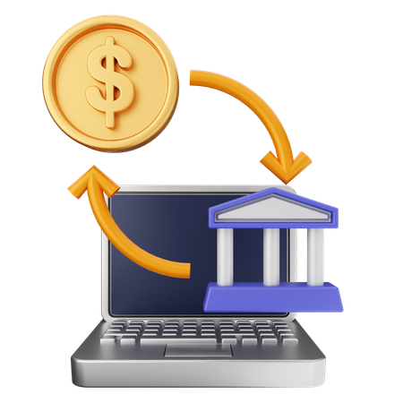 Banco de dinero  3D Icon