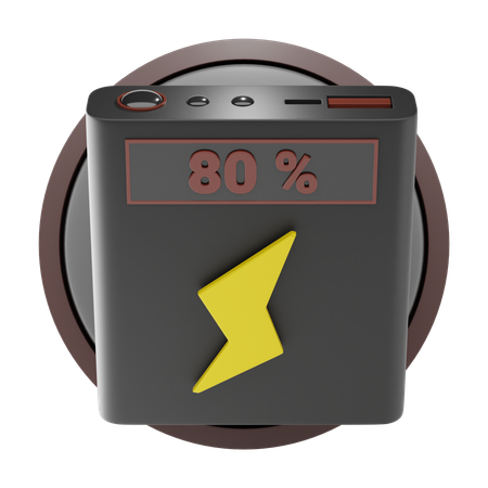 Banco de energía  3D Icon