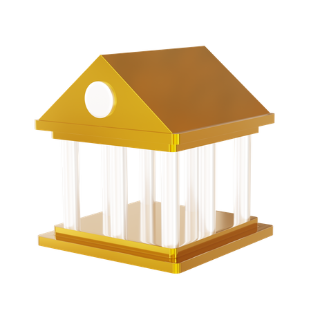 Banco de oro  3D Icon