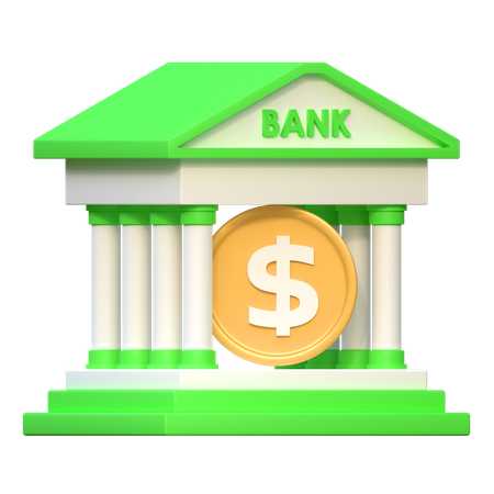 Banco do dólar  3D Icon