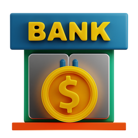 Banco financeiro  3D Icon