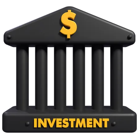 Investimento bancário  3D Icon