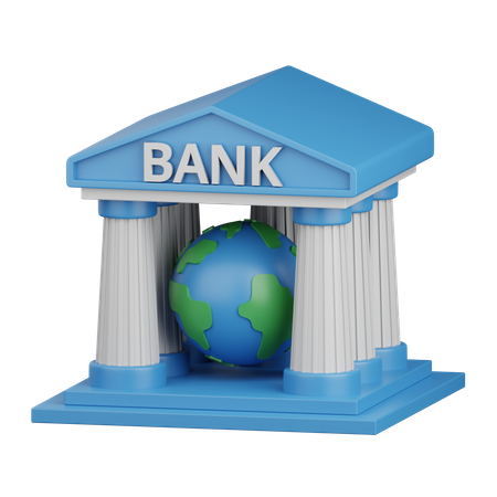 Banco Mundial  3D Icon