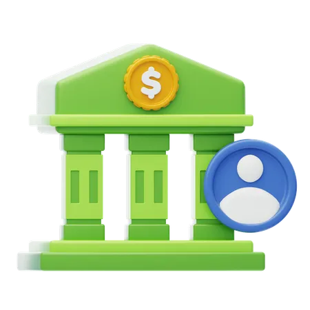 Banco pessoal  3D Icon