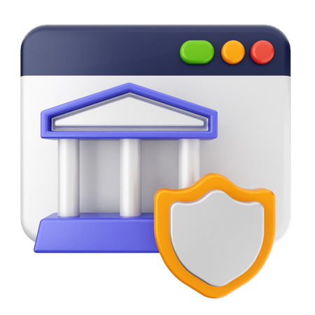 Banco seguro  3D Icon