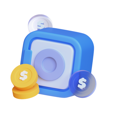 Banco seguro  3D Icon