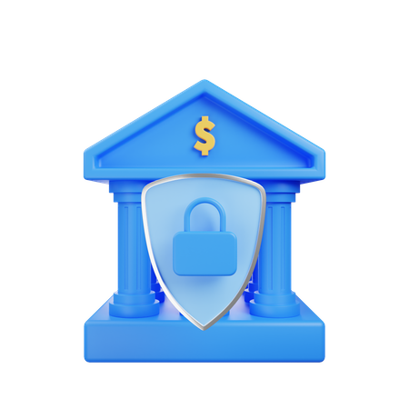 Banco seguro  3D Icon