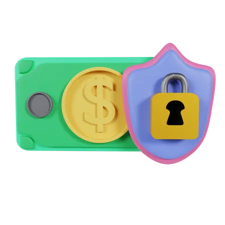 Banco seguro  3D Icon