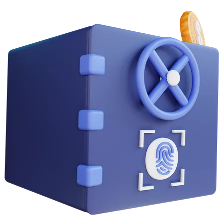 Caja fuerte del banco  3D Icon