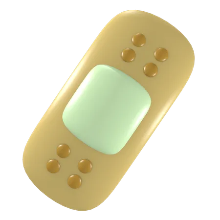 3 D Rendering Of Health And Pharmacy Medical Objects Cute Icon Hansaplast Bandage 3D Illustration