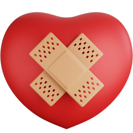 Pansement cardiaque  3D Icon