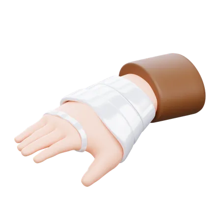 Bandage à la main  3D Icon