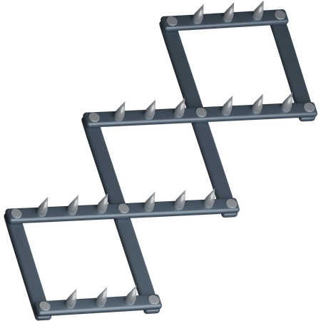 Bande de pointes  3D Icon
