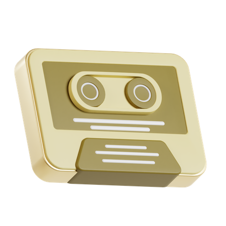 Cassette audio  3D Icon